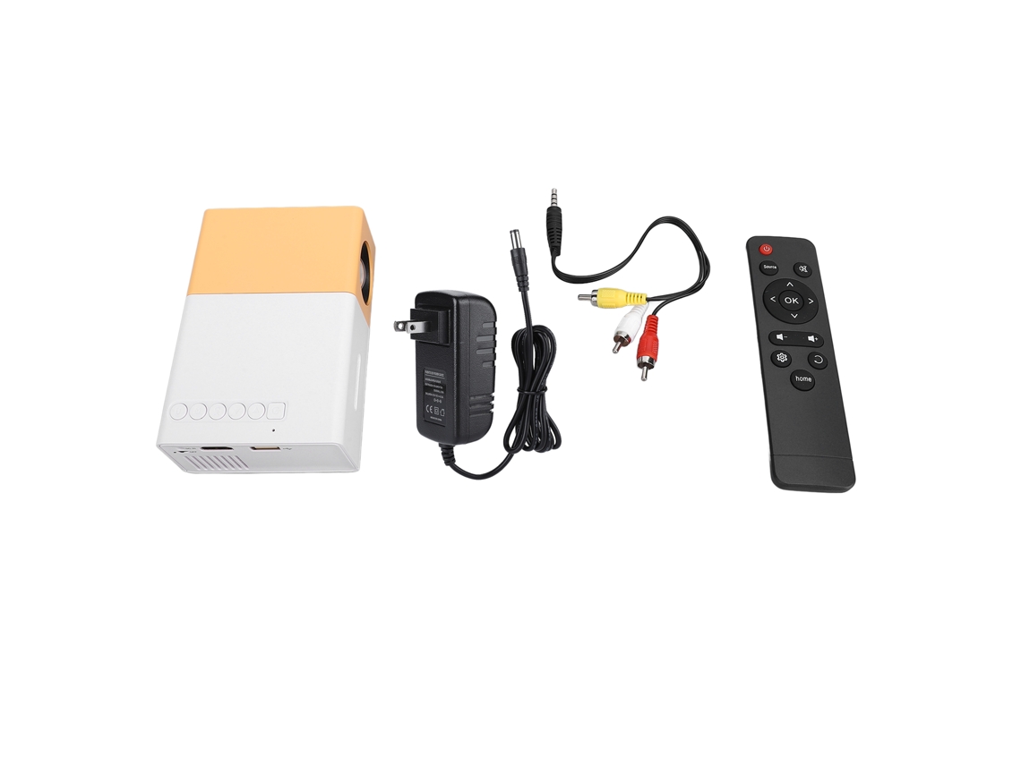 Aetheria projetor Portátil Pequeno 600asin Controle Remoto com Usb Av Hd para Filmes e Home Theater