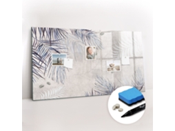 Quadro Magnético Decorativo Folha De Palmeira Para O Corredor Espelharte (120x60 Cm)