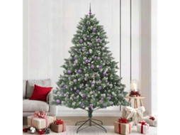 Vidaxl Árvore De Natal Artificial Verde 240 Cm Pvc, Plástico E Aço