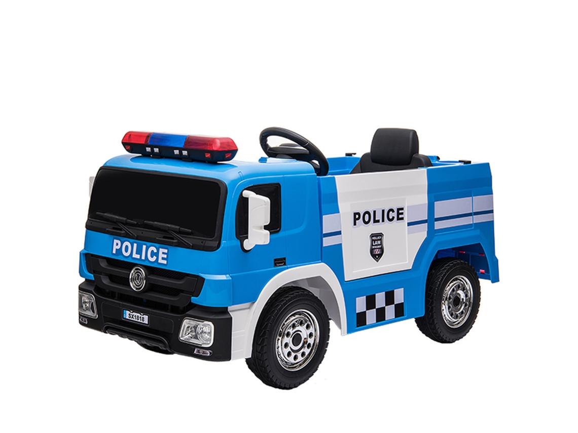 Camião De Polícia Elétrico 12v Azul