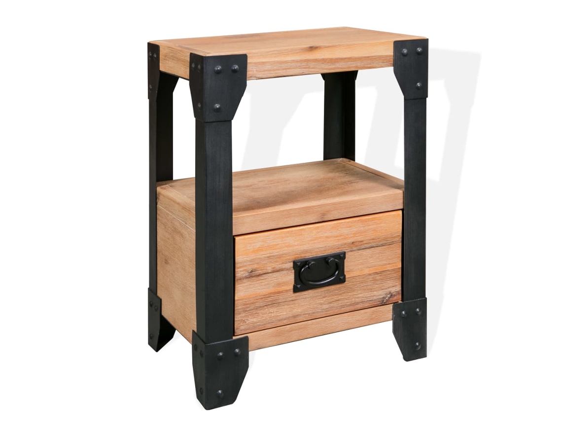 Nightstand, Nightstands Vidaxl Marrom Madeira (n/a)