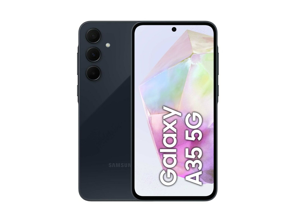 Smartphone SAMSUNG Galaxy A35 (Azul Marinho - 256 GB - 8 GB RAM - 6,6" - Tomada EU)