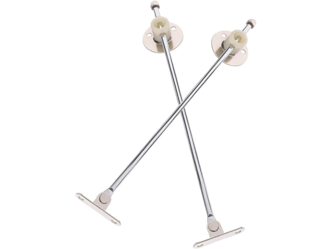 Conjunto De 2 Dobradiças Metal Reforçadas Com Suporte Para Tampa, Ideais Para Portas De Armários Cozinha Com Abertura