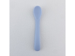 Colher de Silicone com Cabo Longo, Livre de Bpa, Ideal para Alimentação Infantil. MDUG (azul Celeste)
