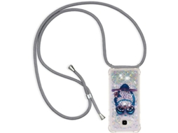 Correia Colar Líquido Alça para Samsung Galaxy J4 Plus HONGWE. Silicone