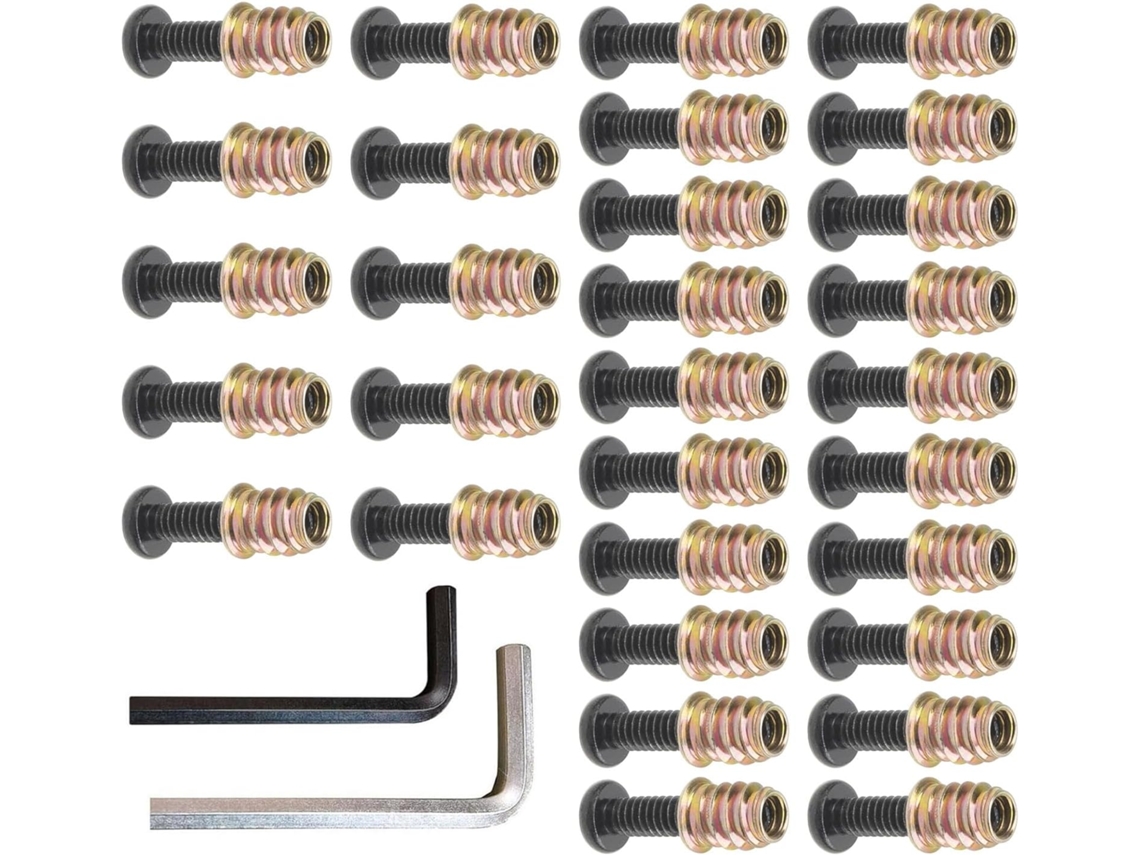 Conjunto De 32 Peças Fixadores Metálicos Para Móveis, Incluindo
