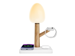 Carregador Multifuncional Sem Fios 4 Em 1 Com LED Night Light E Carregador Magnético Universal Rápido Para Telemóveis
