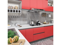 Vidaxl Autocolante Para Móveis 2 Pcs 500x90 Cm Pvc Vermelho