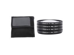 Kit De Filtros De Cierre Macro 4 Em 1 +1 +2 +4 +10 Lente De Cristal Óptico Com Capa Para Câmera Digital 52mm