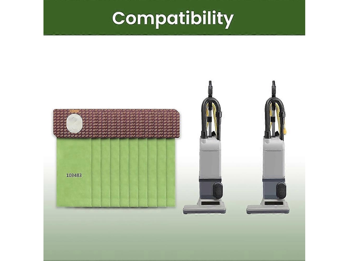 Filtro 1200xp, 20 Unidades 103483 Micro Aspirador Bags Para Proteam 3.25 Quart Upright, Proforce 1200xp E 1500xp