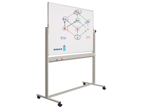 Móbile Quadro Branco SMIT VISUAL Dupla face Magnético 90x120 cm