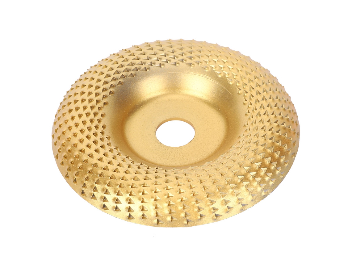 Disco De Forma Para Lijado De Madeira Com Aço, Acessório De Ferramenta Elétrica Para Talhado De Raízes Curvas Dourado E1-531