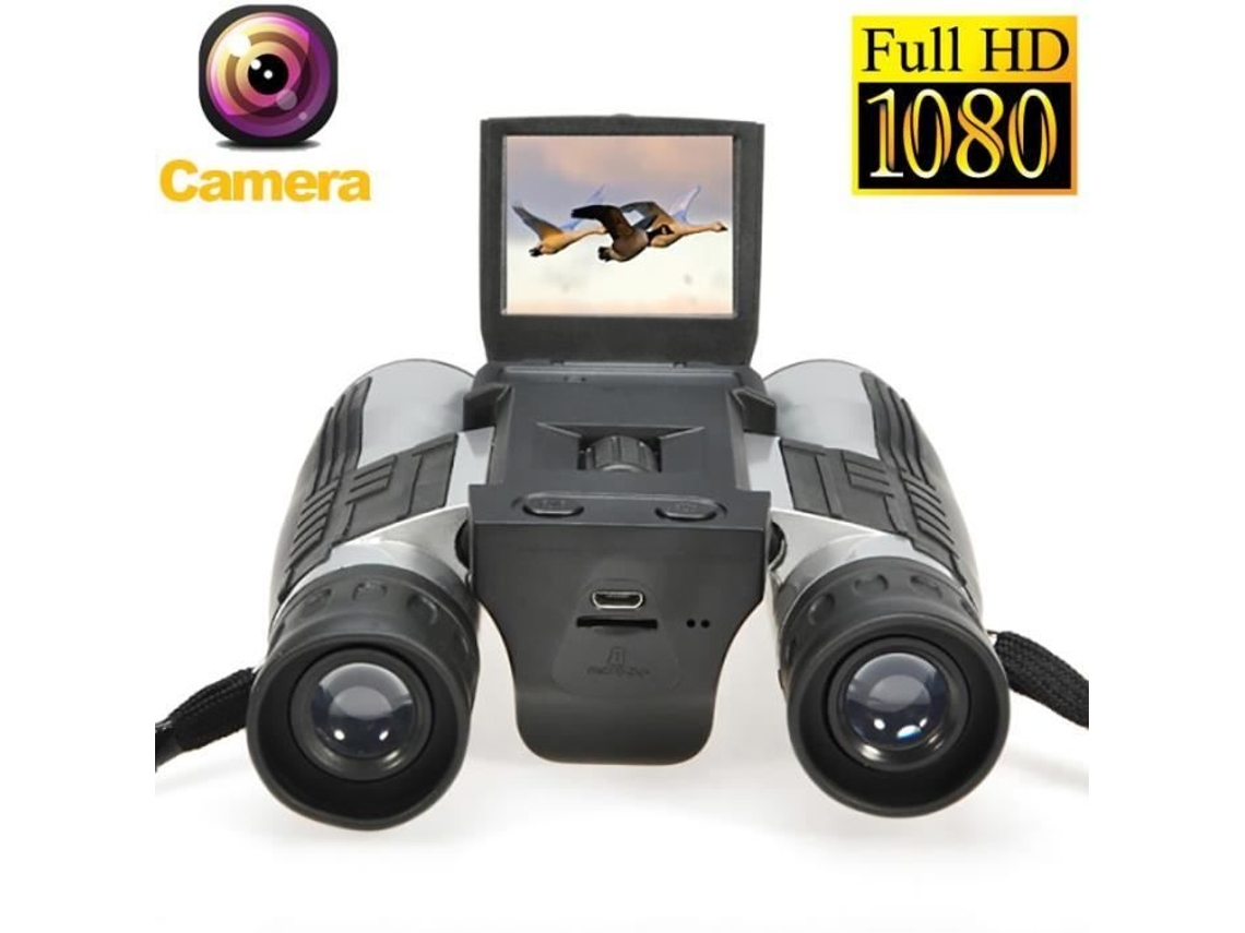 Câmera telescópio binocular digital com zoom 12x32, sensor cmos de 5MP, 2.0 TFT Full HD 1080p DVR, foto, gravação de vídeo, binóculos LOLI