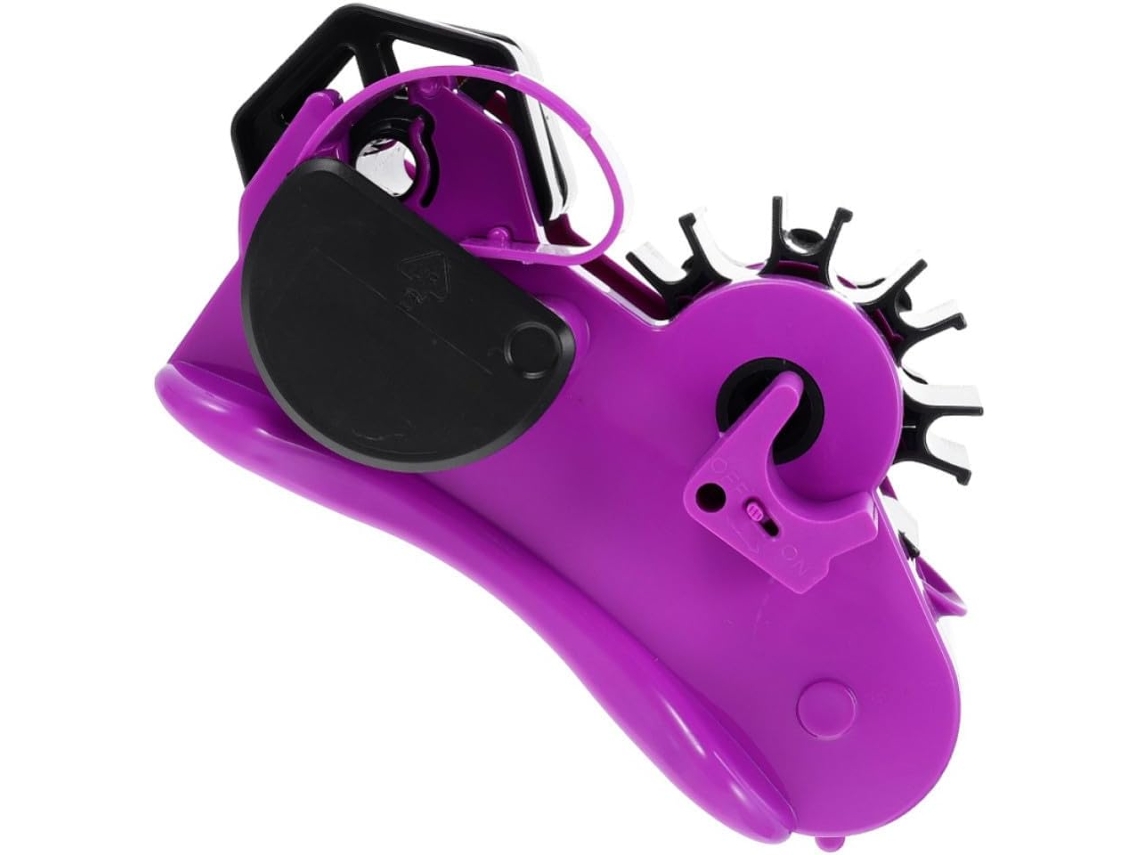 Dispensador de adesivo semiautomático Vicasky com operação semiautomática e corpo durável em ABS, Roxo, para