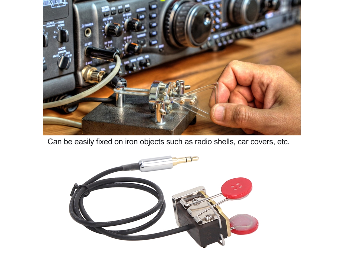 Chave De Código Morse Cw Automática De Latão E Resina Portátil Mini Para Indústria