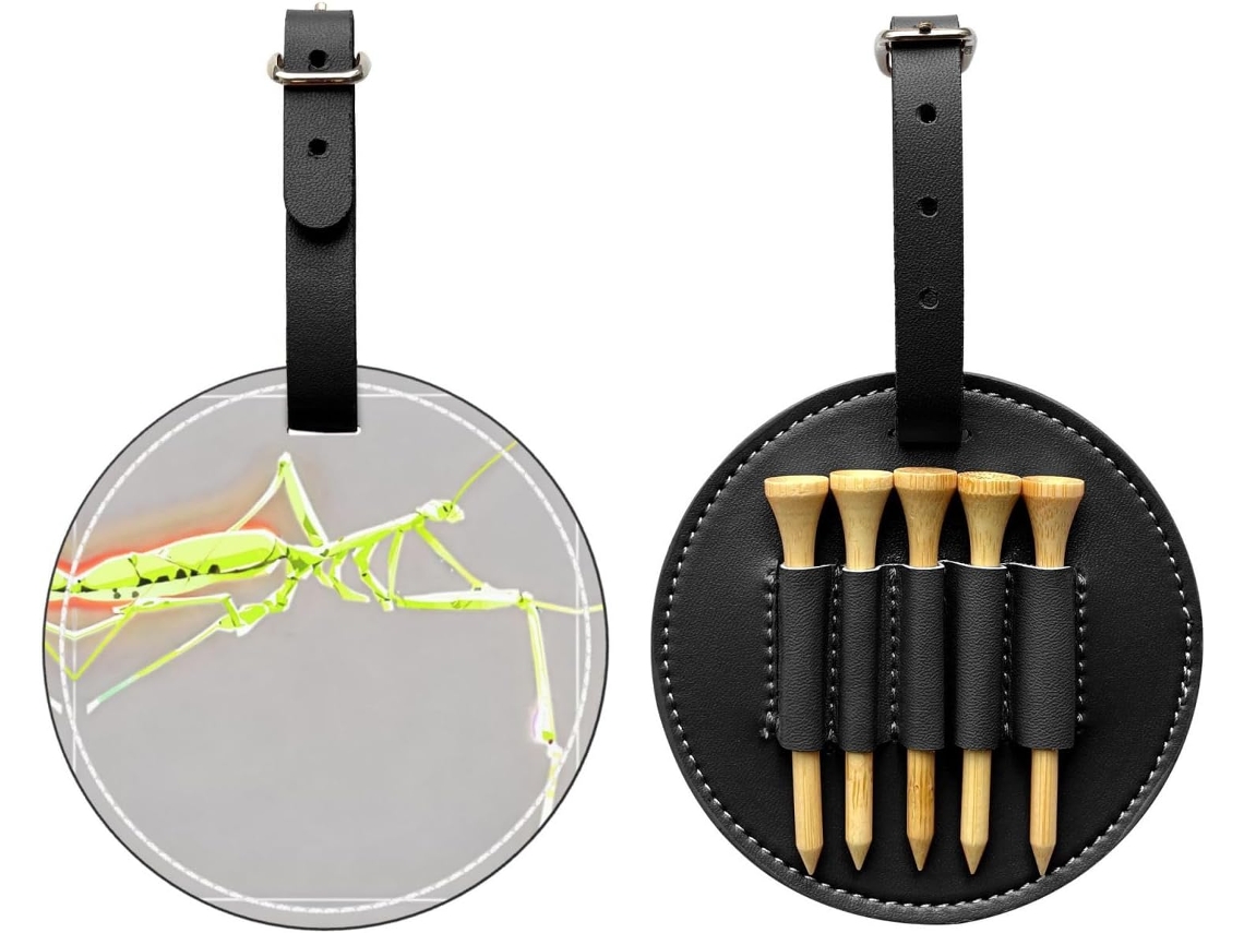 Bolsa para Tees de Golfe Mantis Gloss Black, Preta S/MARCA