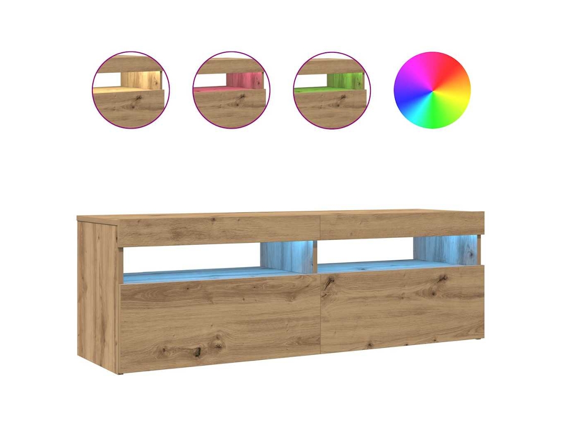 Tv Cabinet, Tv Cabinets Vidaxl Marrom Madeira Processada (n/a)