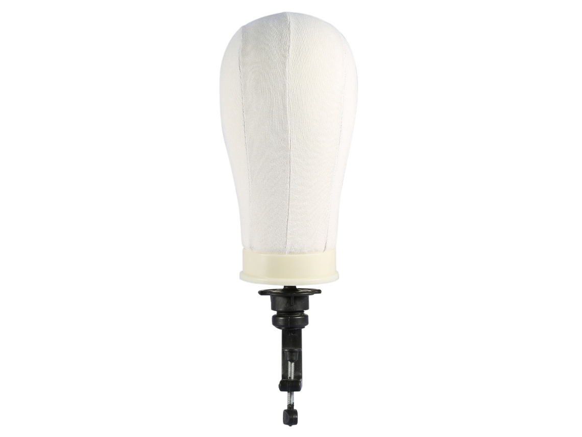 Cabeça De Manequim De Pu De 24 Polegadas Para Perucas (com Possibilidade De Colocar Alfinetes, Branca) + Eoocoo