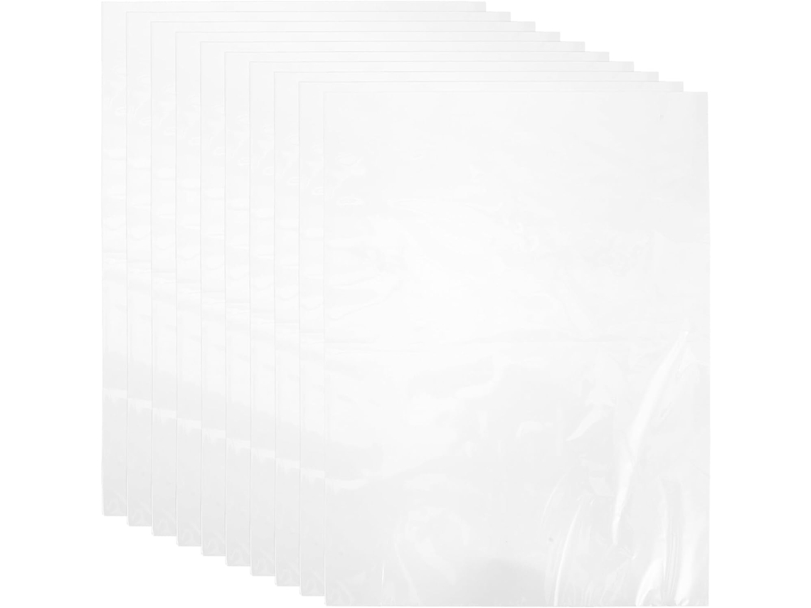 Topbathy 100 Unidades de Filme Termoencolhível Transparente em Pvc para Embalagem e Armazenamento, Plástico Fl
