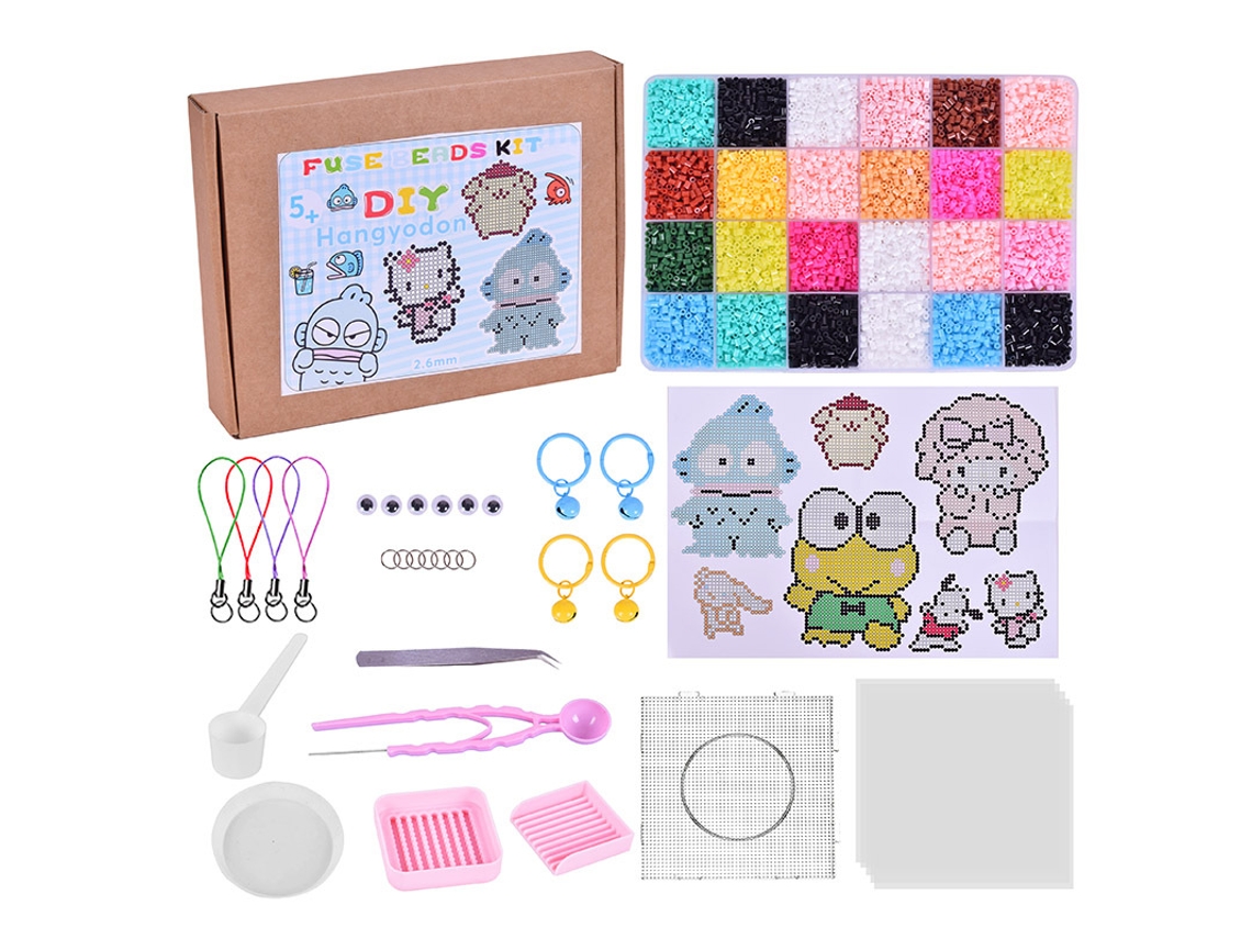 Contas de Fusão Kit CZHHMART com 10.000+ Contas Coloridas de 2.6mm, para Artesanato Diy para Criançasestilo 7
