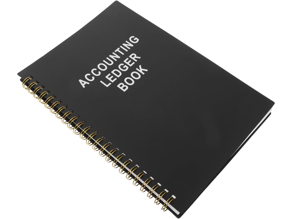 Cahier De Compte Recettes Et Dépenses Noir A5 Spirale