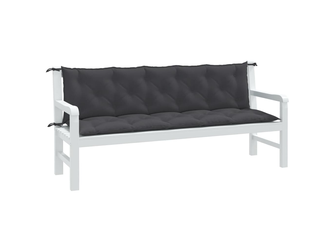 Vidaxl Almofadões P/ Banco Jardim 2pcs 180x50x7cm Mesclado Tecido