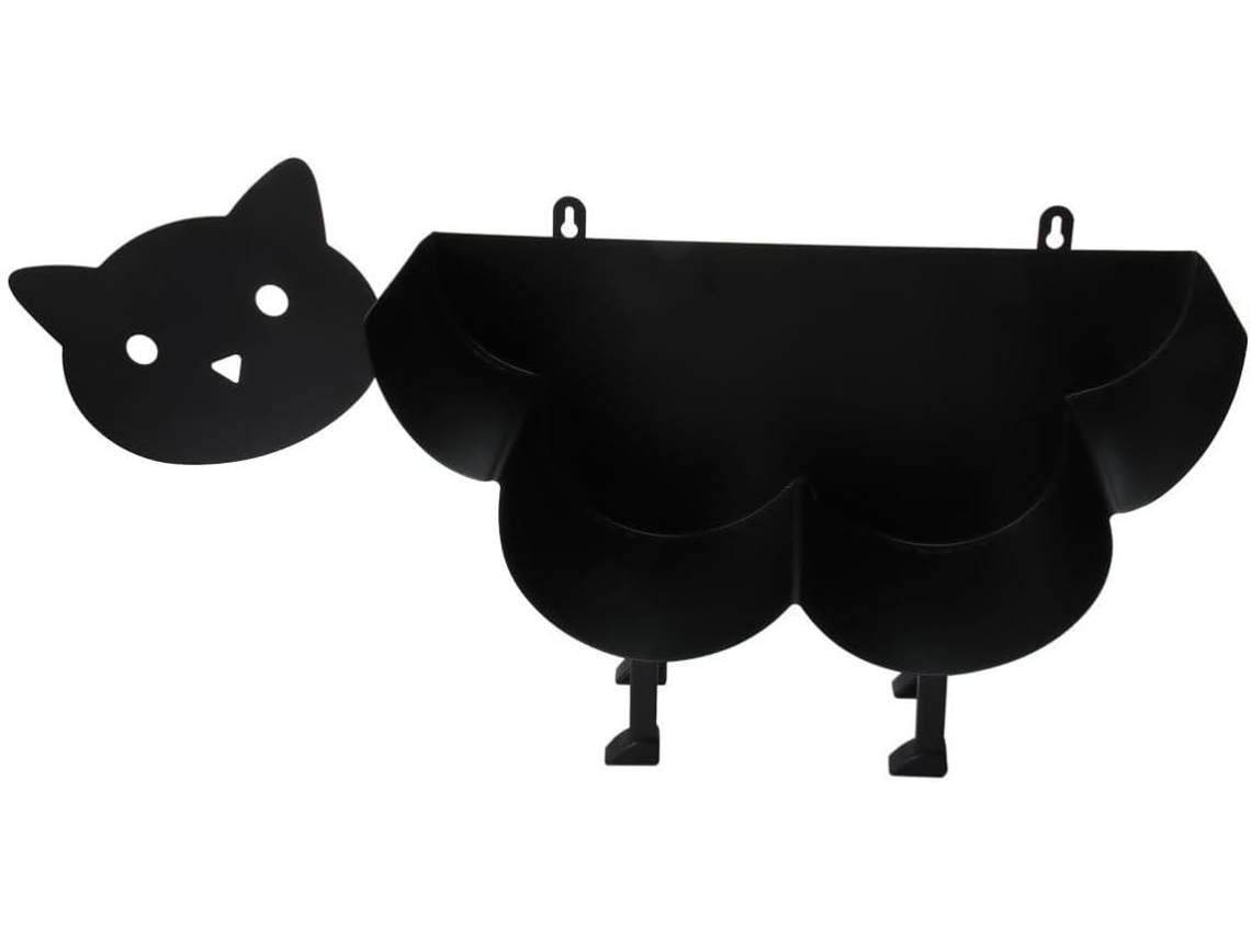 Porta Papel Toalha De Ferro Abaodam Com Design Gato, Organizador Multiuso E Suporte Para Rolo De Papel Toalha, Ideal