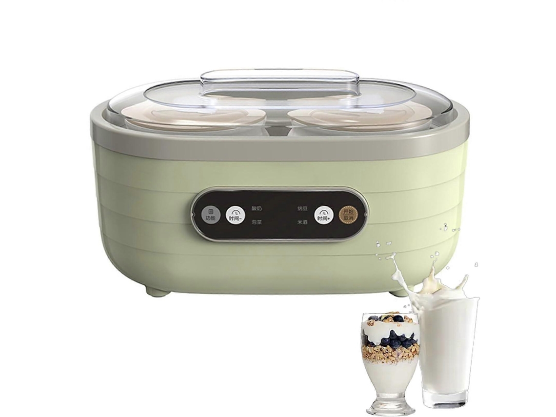 Iogurteira Grega Com Visor Led E Temporizador, Fermentação Ajustável E Aquecimento Multifuncional.