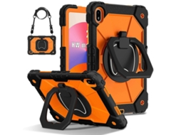 Capa Híbrida De Silicone E Pc Com Robô Em Cores Contrastantes Para Tablet Huawei Matepad Se 11 2024