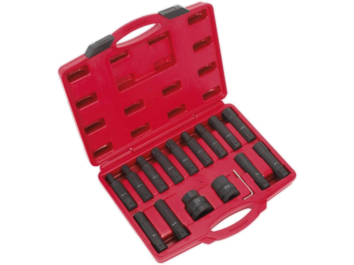 Soquete De Impacto Hexagonal/trx-star Sx098 De 3/4/2,5 Cm Com Encaixe Quadrado