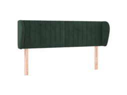 Headboard, Headboards Vidaxl Verde Veludo (147 X 23 X 78/88 Cm)