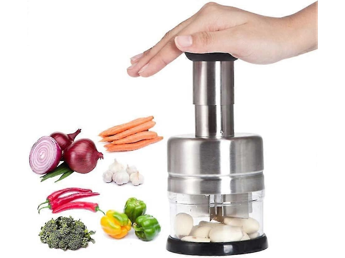 Cortador De Cebola Em Aço Inoxidável, Cortador De Alho E Vegetais Everley891