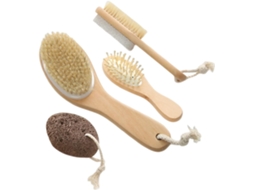Escova Corporal Esfoliante Bestyash, Escova De Banho Com Cerdas Macias E Pedra Esfoliante Para Massagem Limpeza