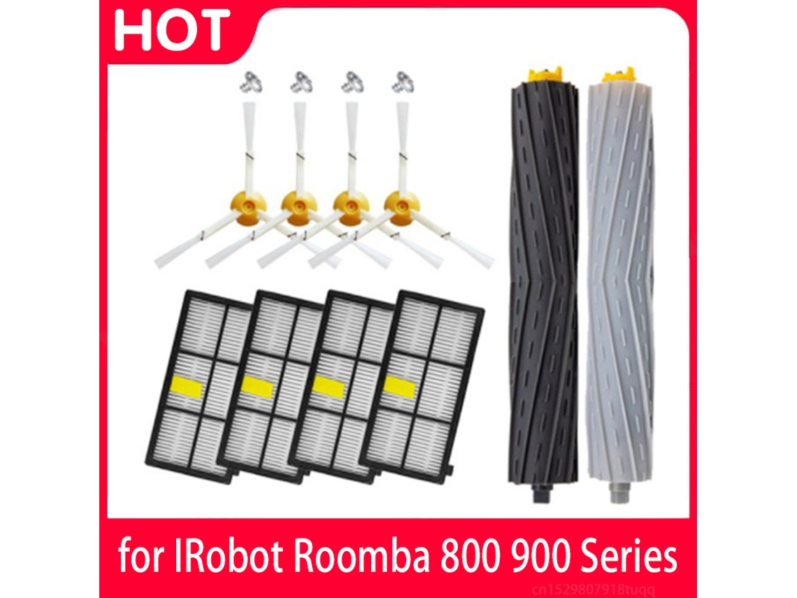 Saco de pó com filtro HEPA para escova doméstica para aspirador de pó robô Irobot Roomba série 800 900 860 870 880 890 960, peças e acessórios Slowmoose