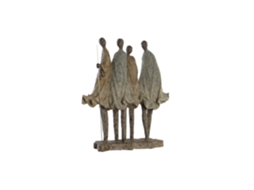 Estatueta Africana Multicolorida em Resina, 33,5 X 14,5 X 41 Cm ALEXANDRA HOUSE LIVING