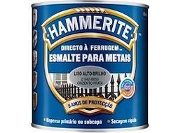 Esmalte Hammerite Liso Alto-brilho - Cinza Prata 750ml