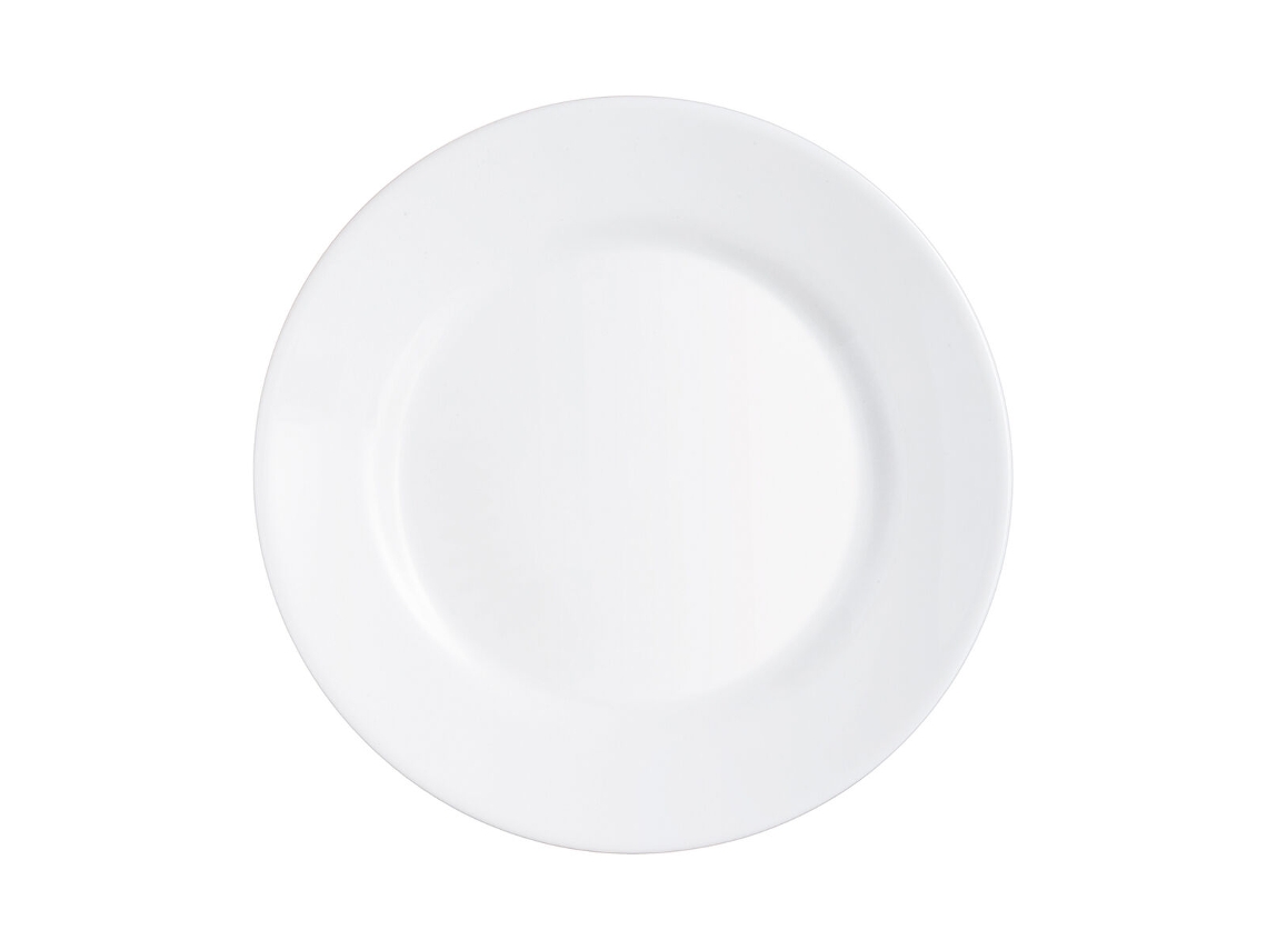 Conjunto de Pratos ARCOROC Restaurant 25,4 cm 6 Unidades Branco Vidro