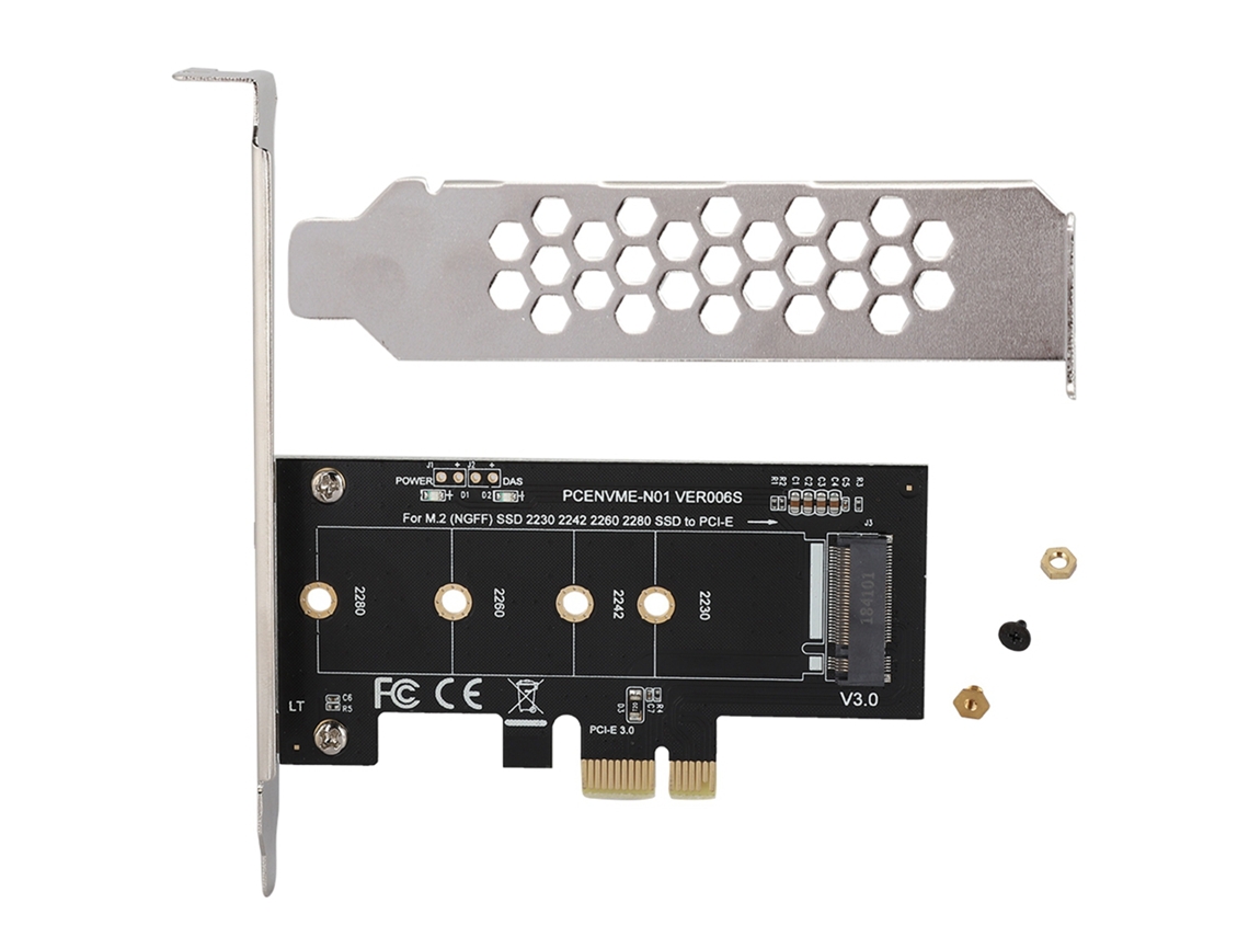 Adaptador Conversor De Cartão De Expansão Pci-e Para M.2 Para Disco Rígido Nvme Ngff