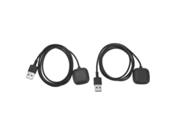 2 Carregadores Sem Fio Para Smartwatch Fitbit Versa 3 Sense Docks De Carregamento Magnético 5v 1m