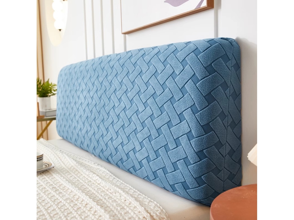 Capa Para Cabeceira Elástica,envolvimento Completo,lavável,tecido Macio (azul,150cm) Gertiz