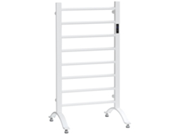 Aquecedor Elétrico de Toalhas com 8 Barras, Temporizador e Controle de Temperatura. 50x45x80 Cm. Branco Ge