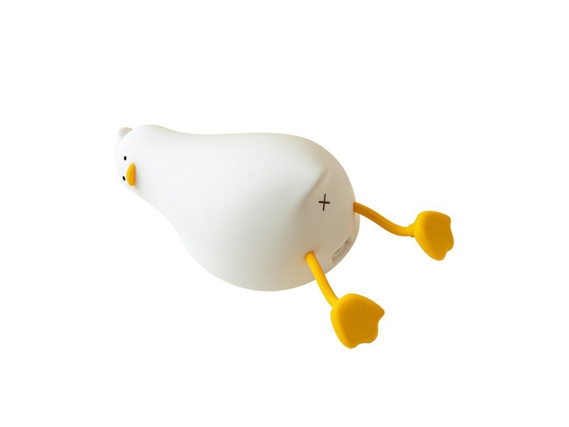 Abajur Infantil De Silicone Em Formato De Pato, Com Led, Recarregvel Via Usb, Funo Timer Com Interruptor Sensvel Ao Toque E 3 Aquaforge