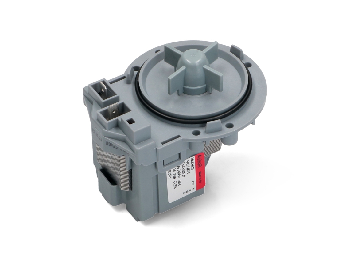 Bomba Elétrica Superior Fastons 25w ASKOLL para Máquina de Lavar Roupa Pmp005un