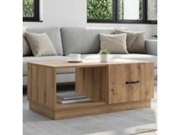 Vidaxl Mesa De Centro Carvalho Arttisan 90 X 50 X 37 Cm
