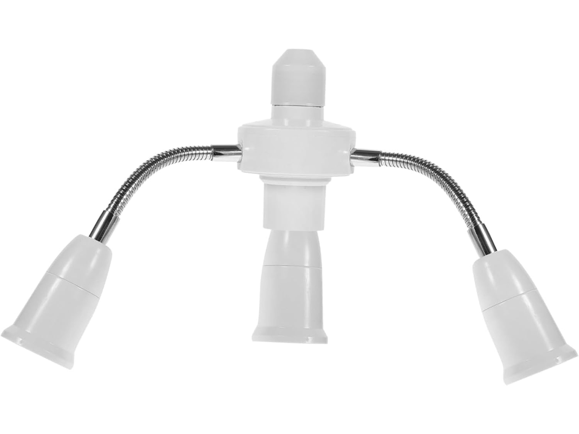 Adaptador De Tomada Com Mangueira Flexível, Suporte Para Lâmpada Led, Conversor De Múltiplas Tomadas Gokoco
