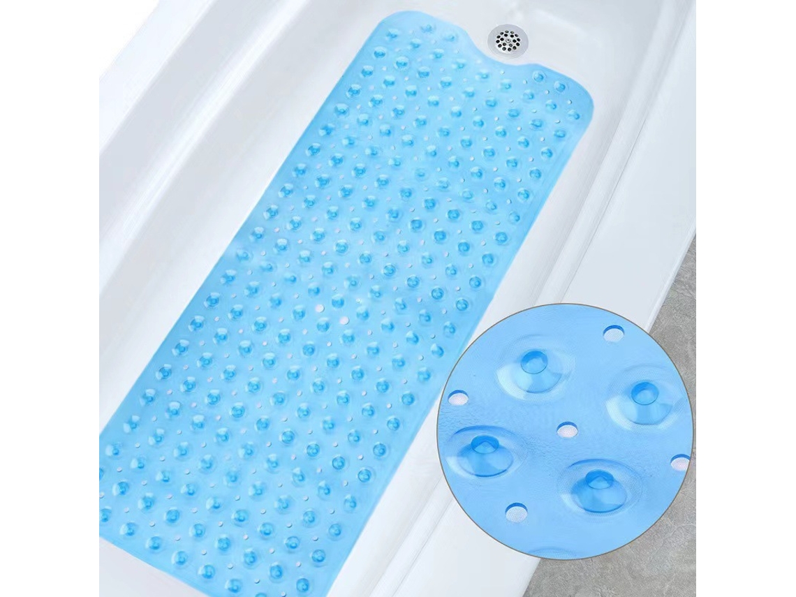 Tapete de Banheiro Antiderrapante e Impermeável , Tapete para Uso Doméstico, Material de Pvc. MDUG (azul)