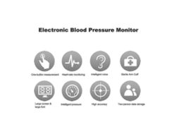 Monitor De Pressão Arterial Eletrônico Automático Estilo Braço Com Display Lcd Grande Ferramenta De Medição Inteligente Digital Do Medidor De Pre