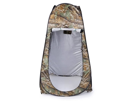 Tenda De Acampamento Dobrável Portátil Impermeável Para Chuveiro De Praia Camuflagem Com Bolsa Ao Ar Livre 110 X 110 X 195 Cm Leshp