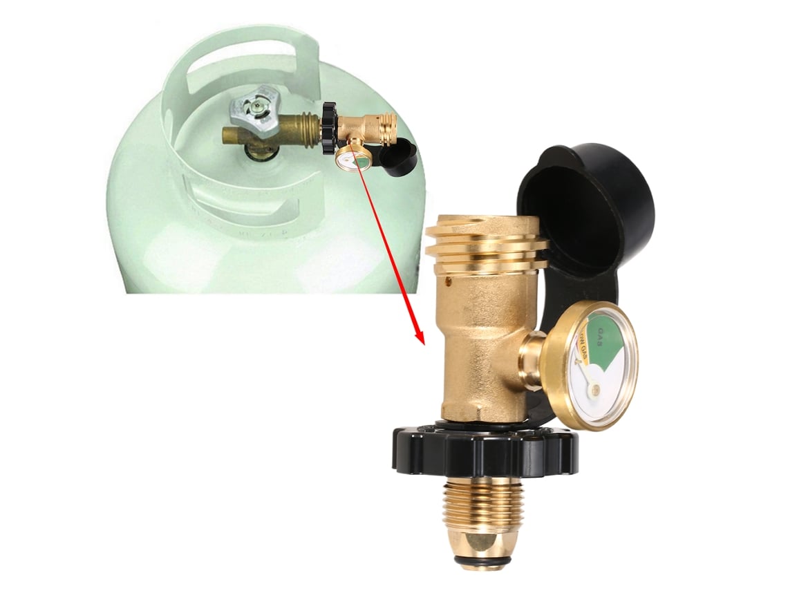 Adaptador de Botijão de Propano Lixada com Medidor