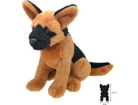 Peluche  Cão Pastor Alemão (16 x 12 x 19.5 cm - Poliéster)